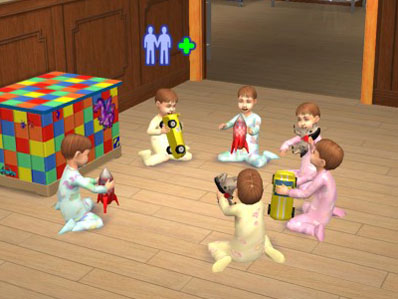 Socializing Babies in The Sims 2